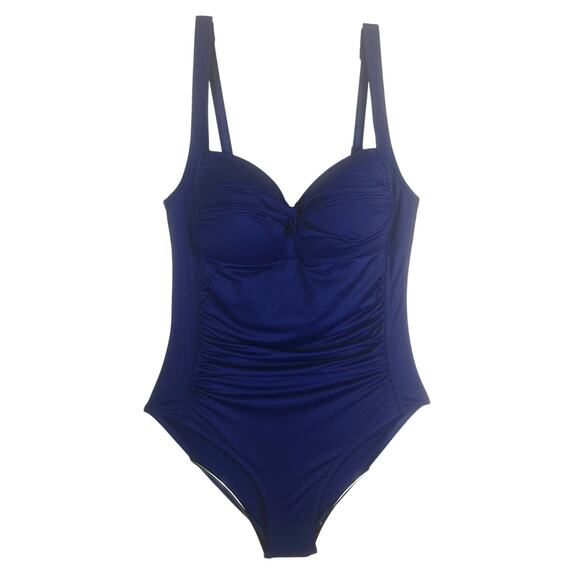 Niptuck Swim One Piece Navy Blue Summer Vacation Swim Suit 6 - Picture 1 of 5